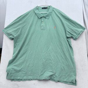 Polo Ralph Lauren Polo Shirt Mens 5XB Big Green Knit Pony Preppy Casual